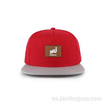 Gorra snapback de lana acrílica de 5 paneles